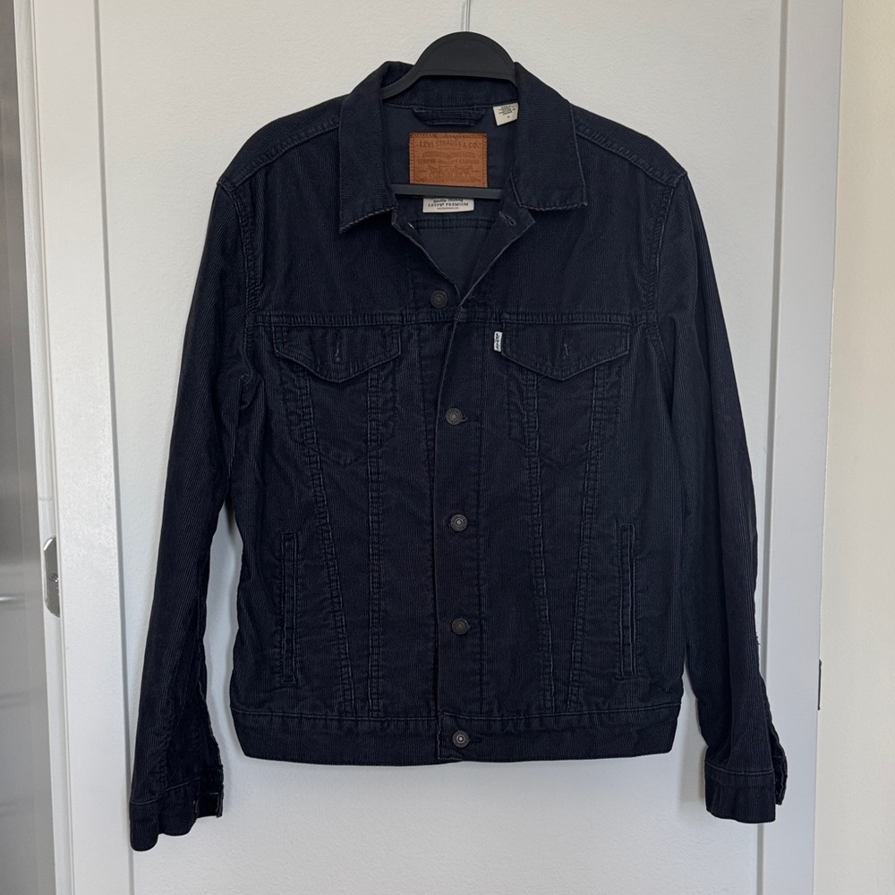 Levi's Black Corduroy Trucker Jacket - Black size M